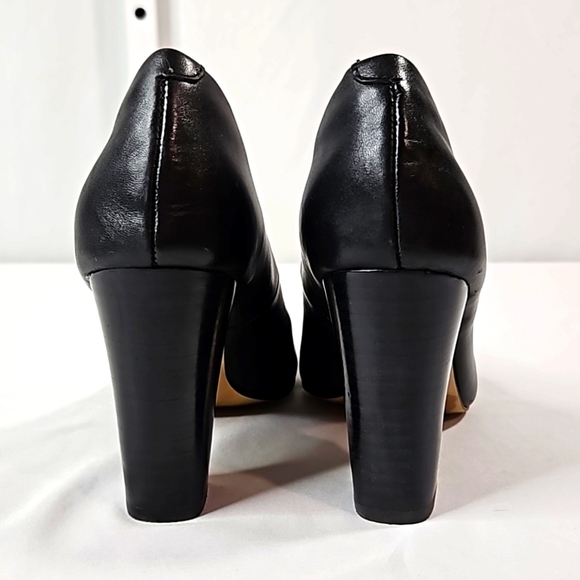 Isola Rosalie Black Leather Pumps Sz 7 - Picture 6 of 8